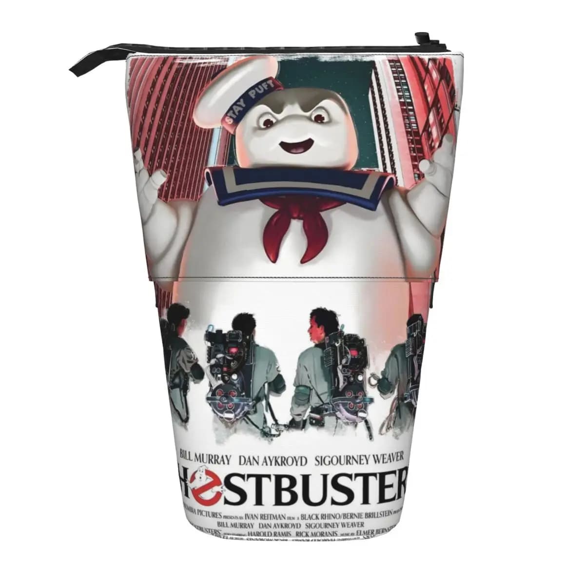 G-Ghostbusters Astucci telescopici per matite simpatico cartone animato Ragazzo Ragazza Grande spazio di archiviazione Borsa per penne per film commedia vintage Accessori per la scuola