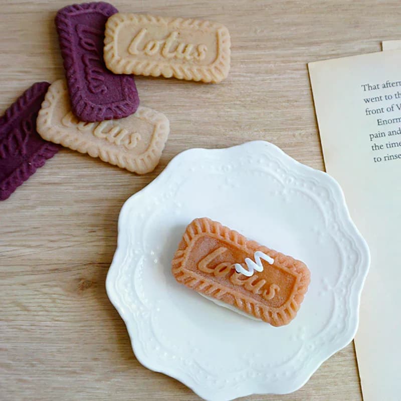 DIY Biscuit Shape Candle Silicone Mold Handmade Biscuit Chocalate Baking Mould
