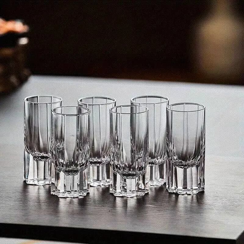 Bicchieri da whisky Tequila in cristallo da 30 ml, bar per la casa, set regalo elegante per matrimoni, feste e degustazione di Bourbon, tazza di liquore