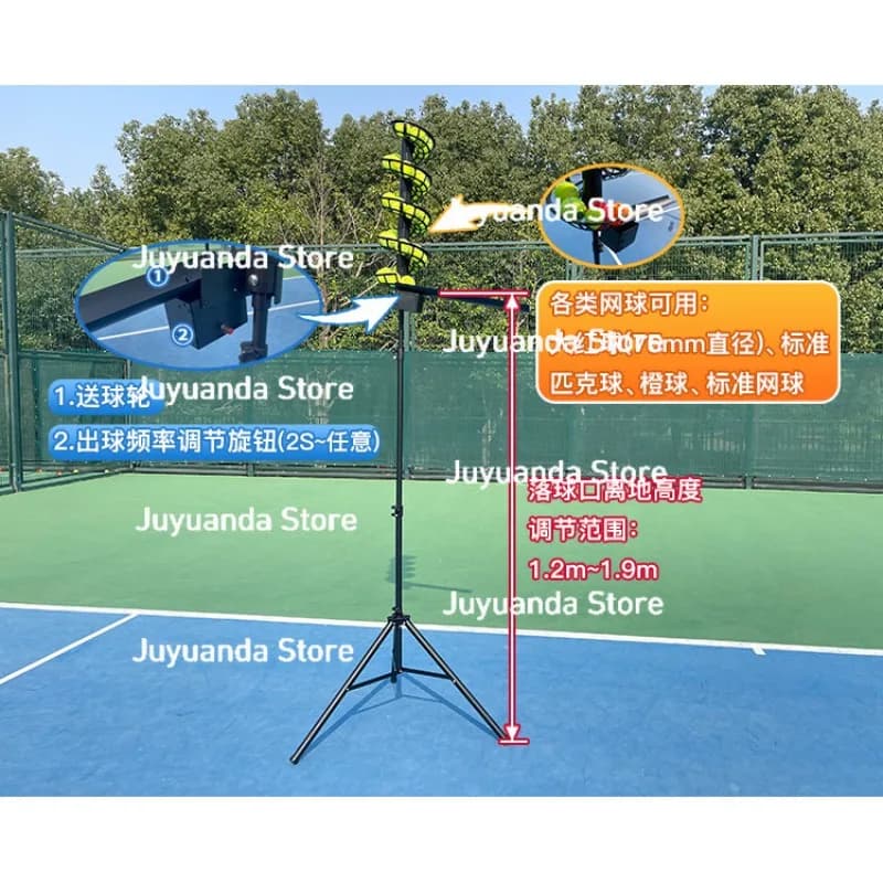 Dispositivo di Allenamento per Principianti, Macchina Automatica per Servire il Tennis, Macchina a Rullo per Pratica del Tennis