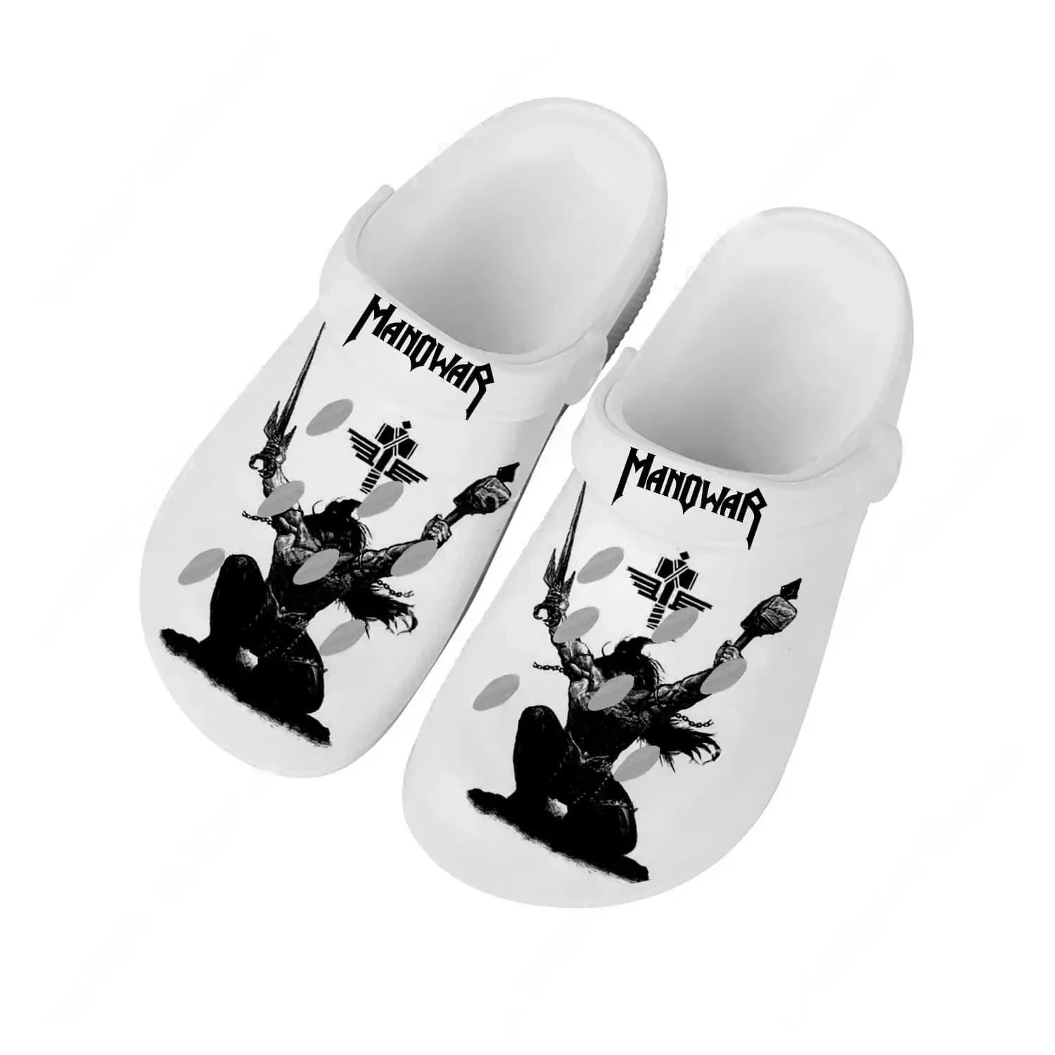 Scarpe da Acqua Anime Manowar, Comode e Alla Moda per Uomo e Donna, Zoccoli da Casa e Giardino, Sandali Personalizzabili, Ciabatte Traspiranti con Fori per la Spiaggia