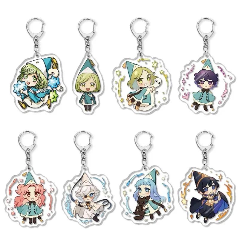 Witch Hat Atelier Anime Peripheral Coco Titia Liche Acrylic Keychain Pendant Accessories Cartoon Fans Collect Gifts Toys