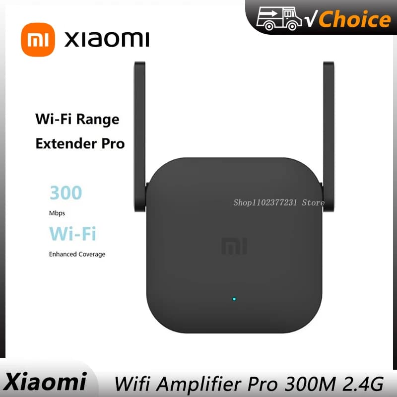 Original Xiaomi Wifi Amplifier Pro 300M 2.4G Repeater Network Expander Range Extender Roteader Mi Wireless Wi-Fi Router