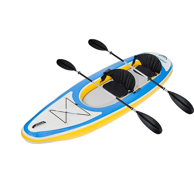 Kayak gonfiabile doppio mare per canoa da pesca personalizzato in fabbrica per 2 persone con pagaia