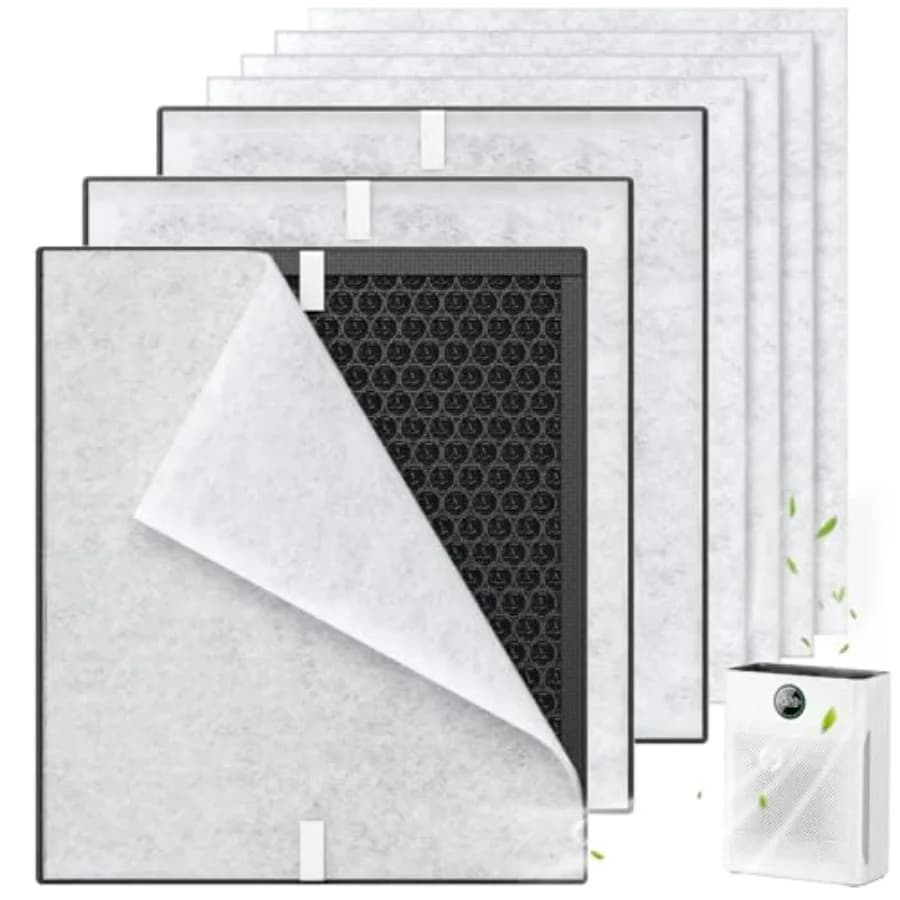 Filtro di ricambio PR1 per purificatore d'aria Mooka Mode PR1, filtro HEPA e a carbone attivo per ambienti domestici di grandi dimensioni fino a 2200 piedi quadrati, i