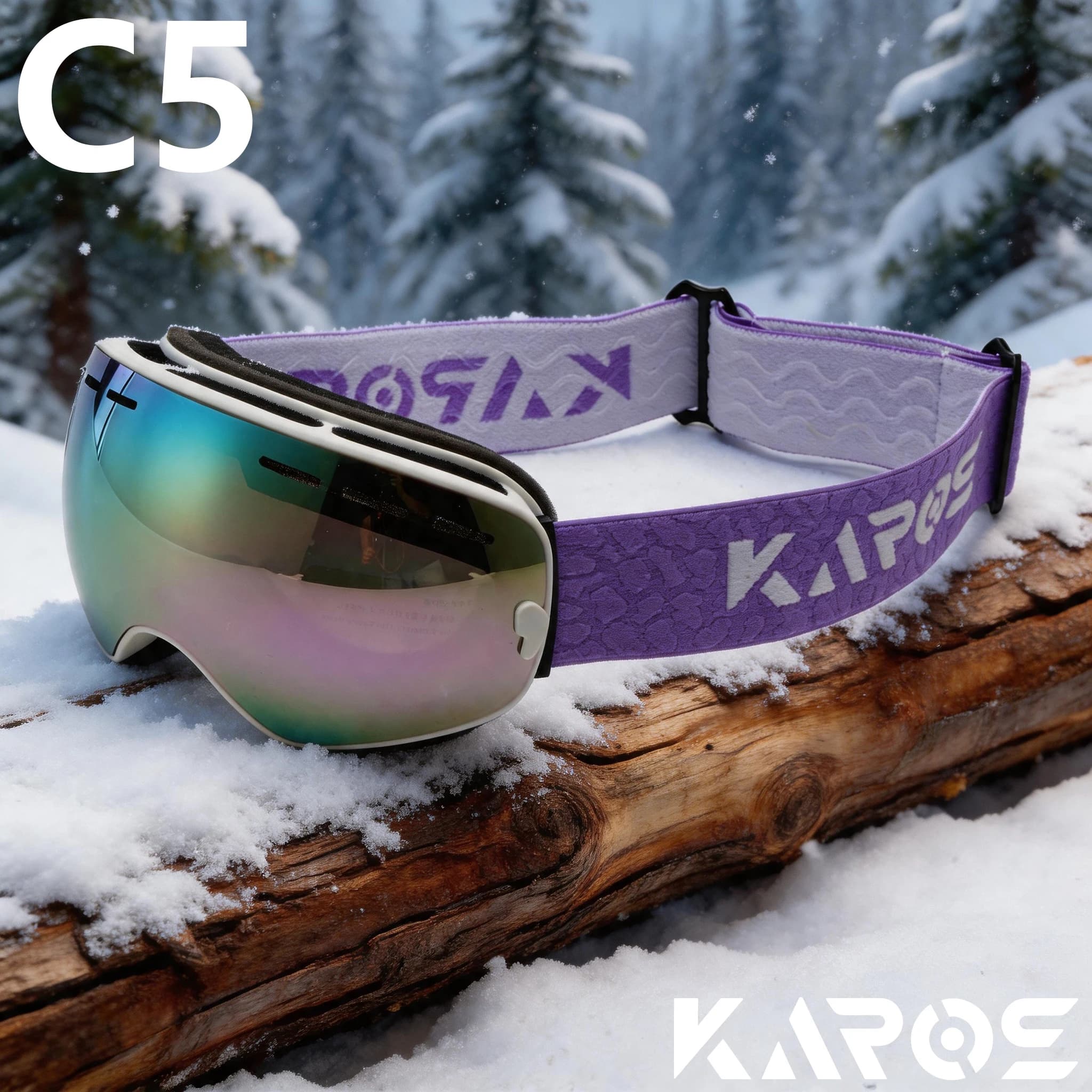 Premium Adult Ski Goggles, Spherical Double‑Layer Anti‑Fog HD Wind‑Dust‑Proof UV400 Eyewear for Skiing & Cycling