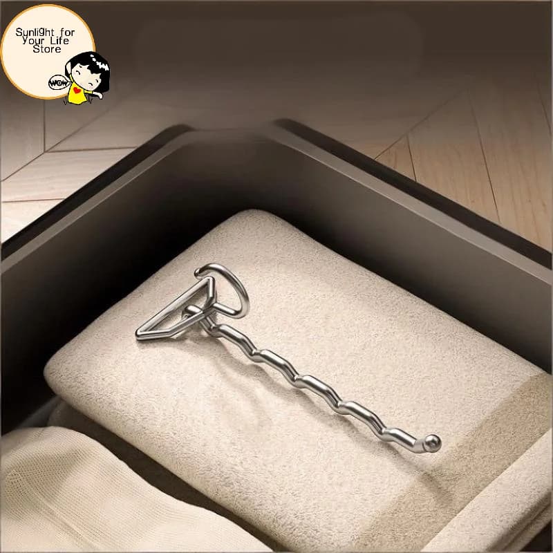 HOT!Stainless Steel Multi Layer Clothes Hanger Space Saving Slot Design Closet Organizer for Wardrobe Dorm Home Daily Use