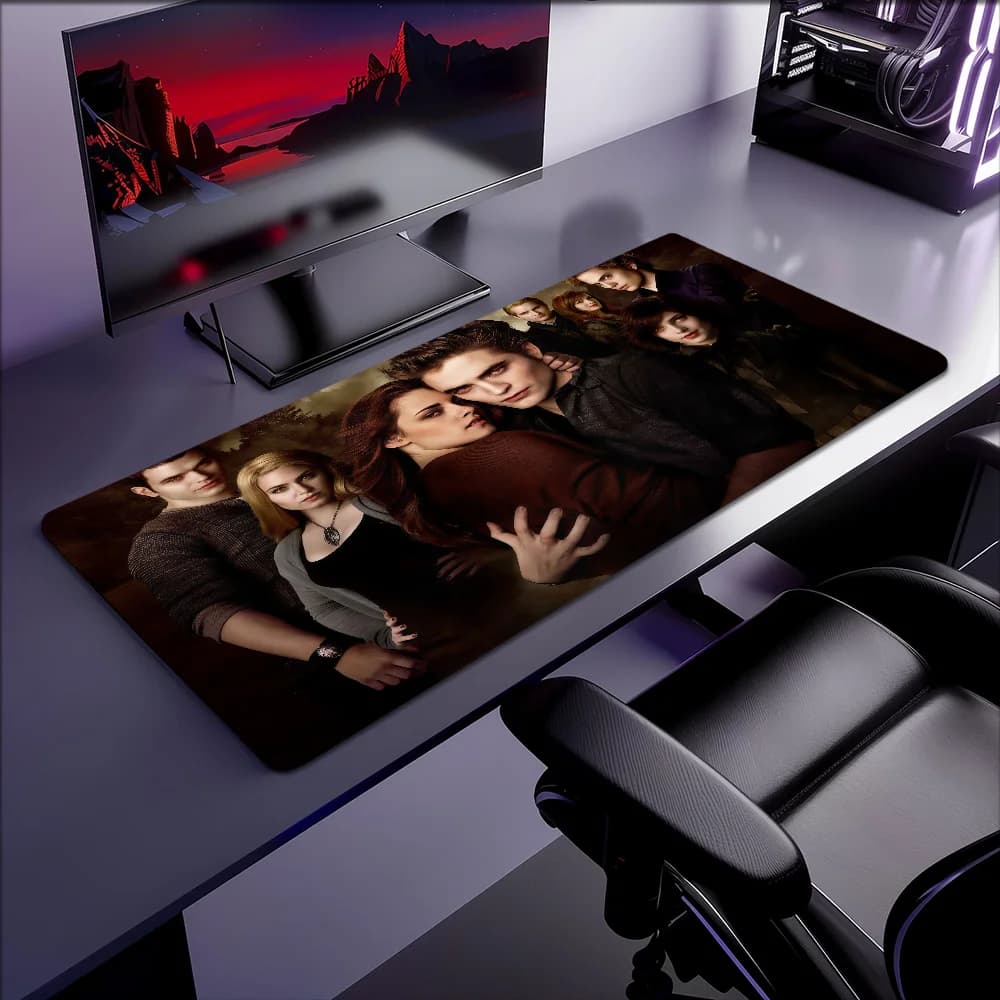 Desktop in gomma XXL Desk S Antiscivolo Gaming Movie Twilight addensato grande tappetino per mouse da ufficio