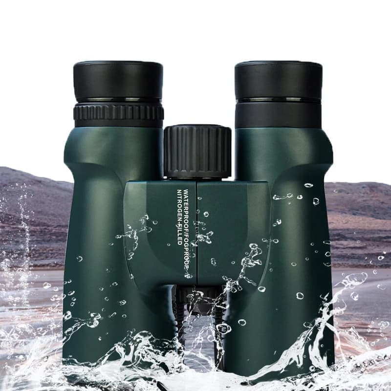 Binocolo 10x42 HD BAK4 Potente, Impermeabile con Azoto, Telescopio Professionale per Caccia, Birdwatching e Campeggio