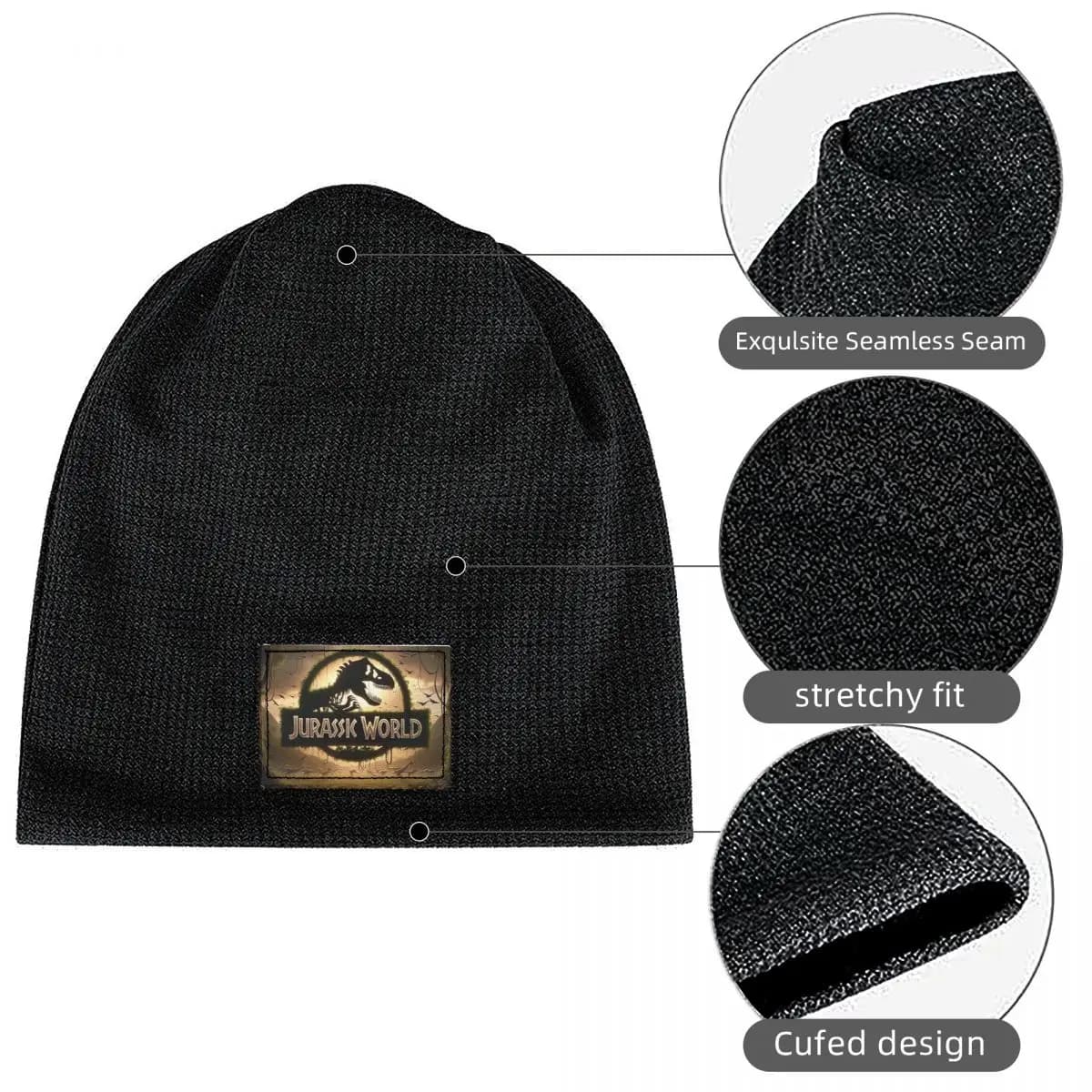 Jurassic World Berretto foderato in pile caldo Cappello cofano moda Autunno Inverno Berretti da esterno Cappelli per uomo Donna Adulto