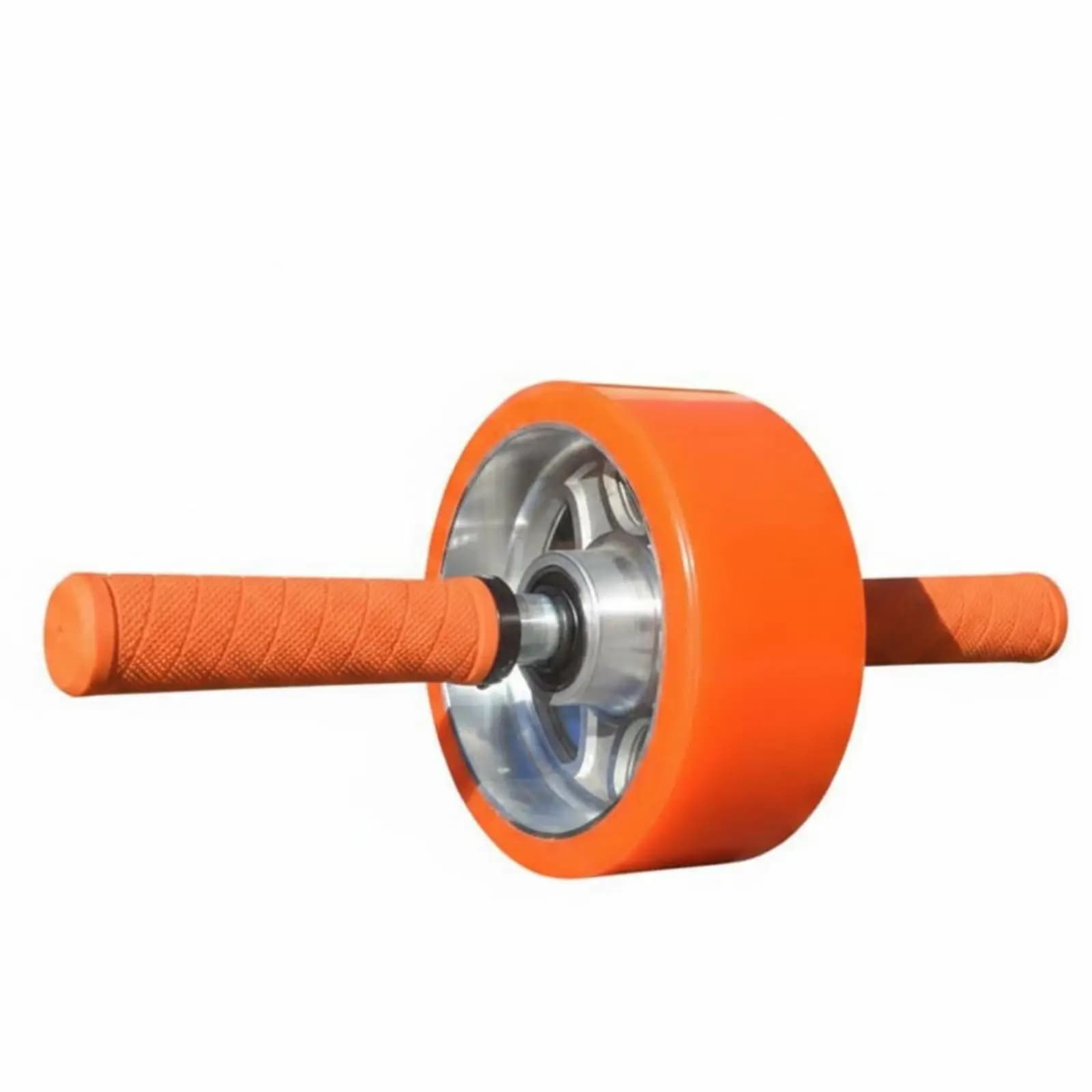 doubleBearing Ab Roller Metal Axle Textured Grip Ab Roller Home Gym