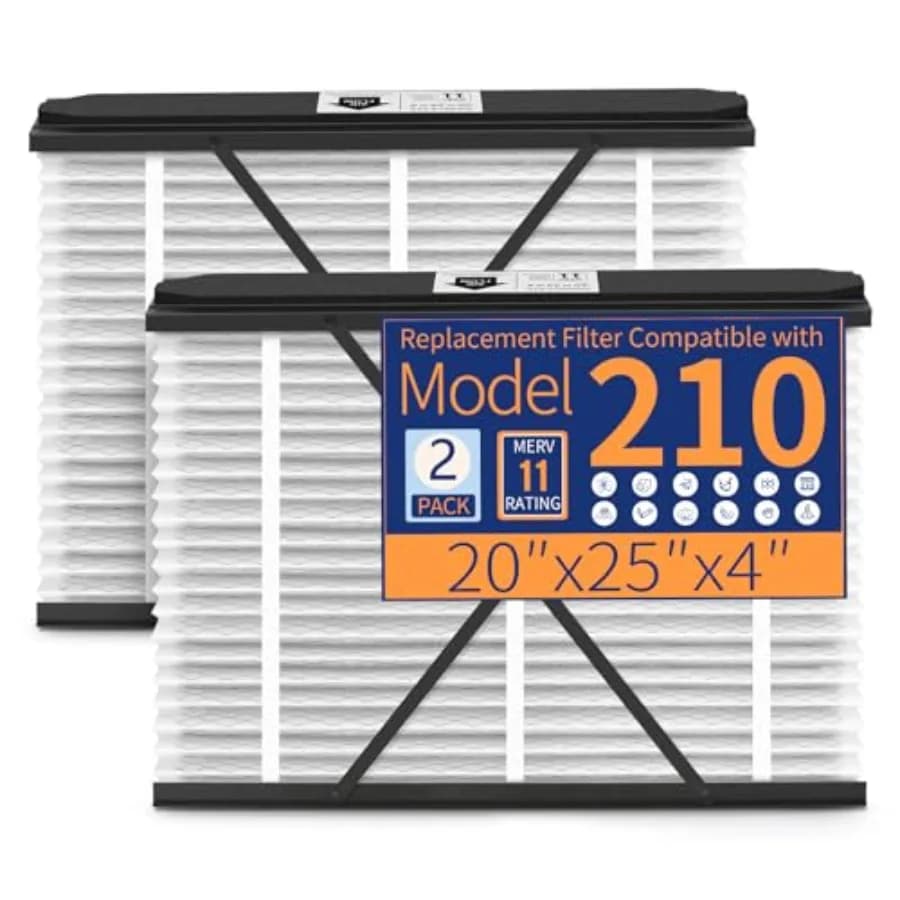 Filtro di Ricambio 210 Compatibile con Purificatori d'Aria AprilAire Modelli 1210 1620 2210 2216 3210 4200 Merv 11 per Tutta la Casa e Fornace