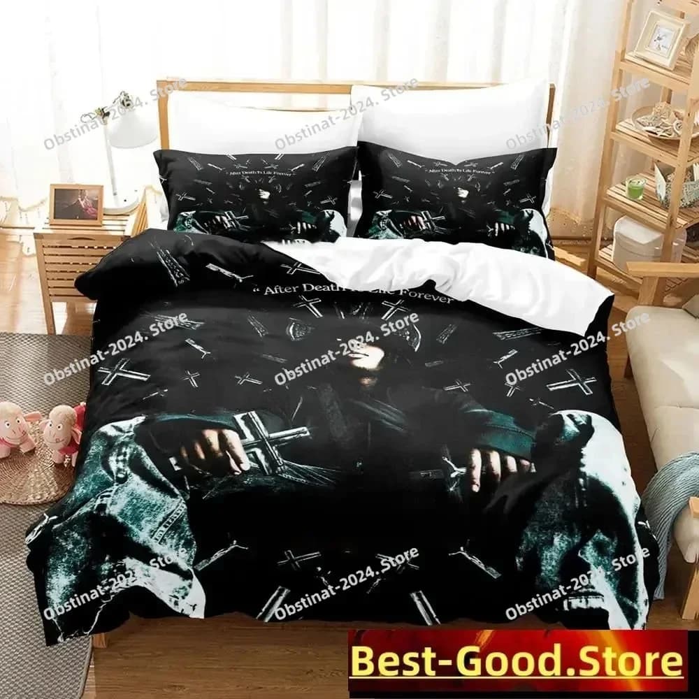 Stampa 3D Moda Yeat Rapper Set di biancheria da letto Ragazzi Ragazze Twin Queen King Size Copripiumino Federa Letto ragazzi Camera da letto per adulti