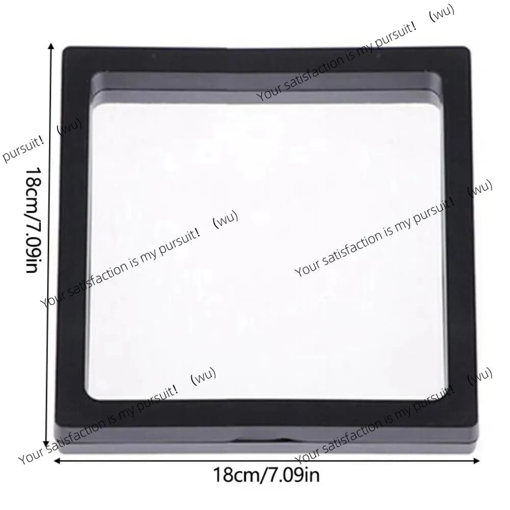 For Plastic Transparent Frame Storage Box Black White Square Picture Frame DIY Home Wall Decoration Dried Flower