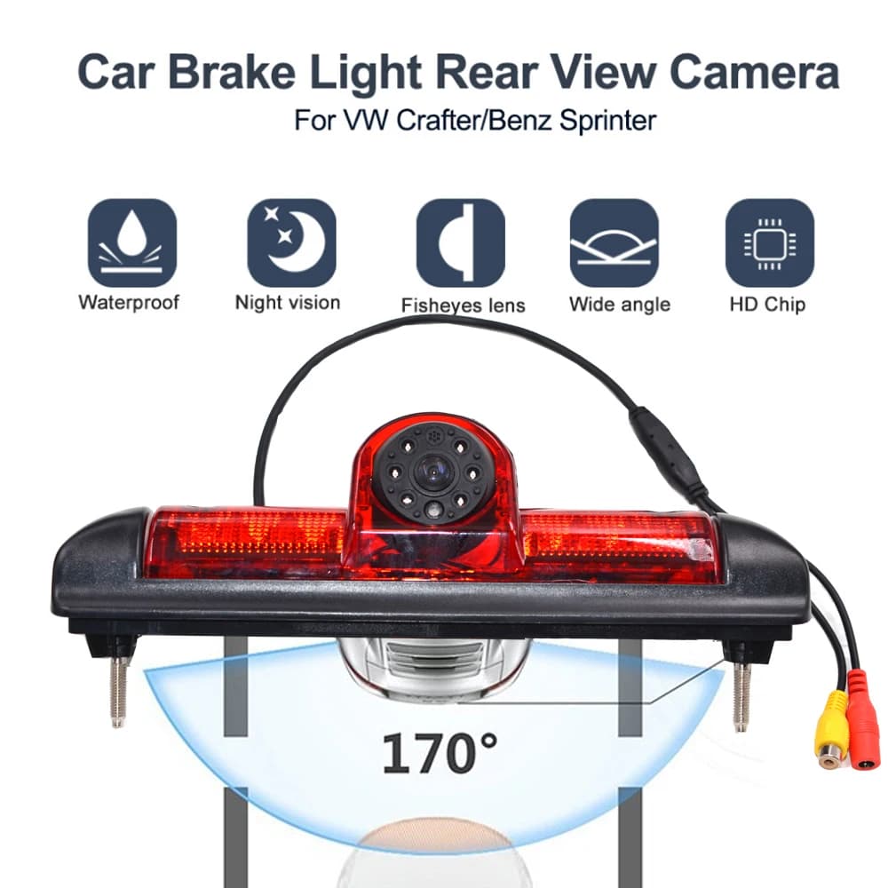 CVBS Sonnylens CCD Parcheggio Luce freno per auto Telecamera posteriore per Citroen JUMPER III FIAT DUCATO X250 Peugeot BOXER