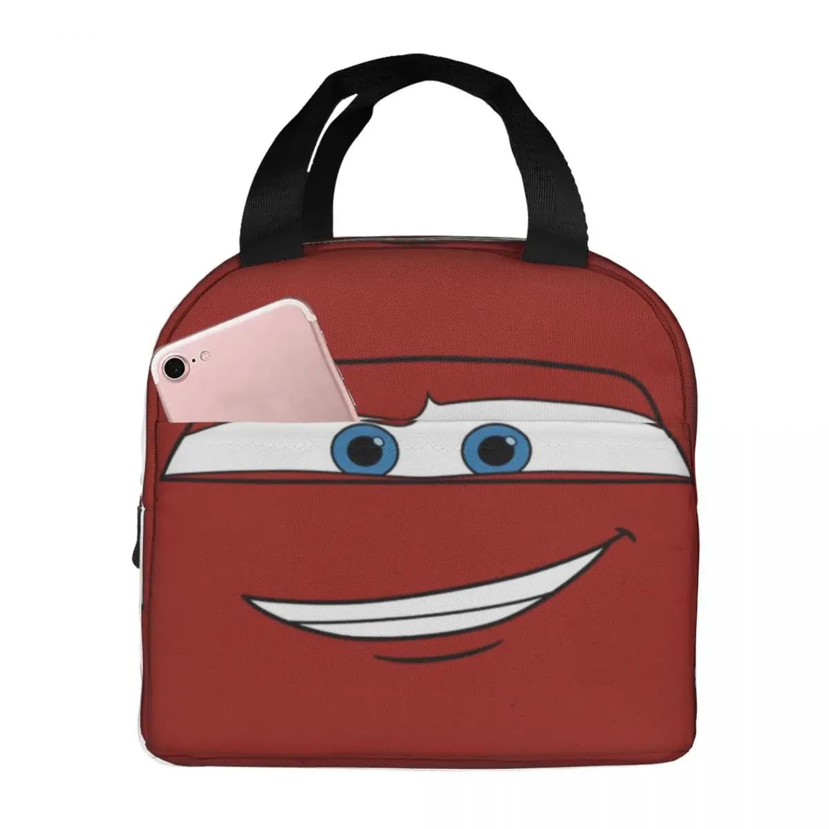 Lightnings Anime McQueens Porta pranzo portatile da donna multifunzione, borsa termica per il pranzo, borsa termica per alimenti, borsa termica per auto da corsa