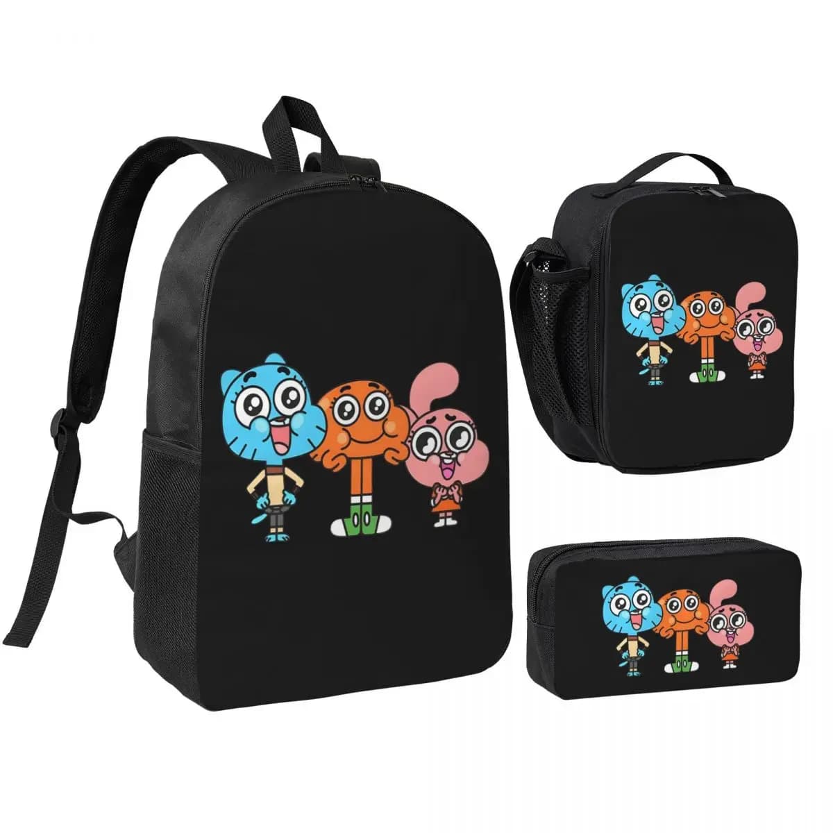 Gumball e Darwin Game The Amazing World Of Gumball Zaino per studenti Borsa da scuola Zaino da viaggio per escursioni Borsa a tracolla