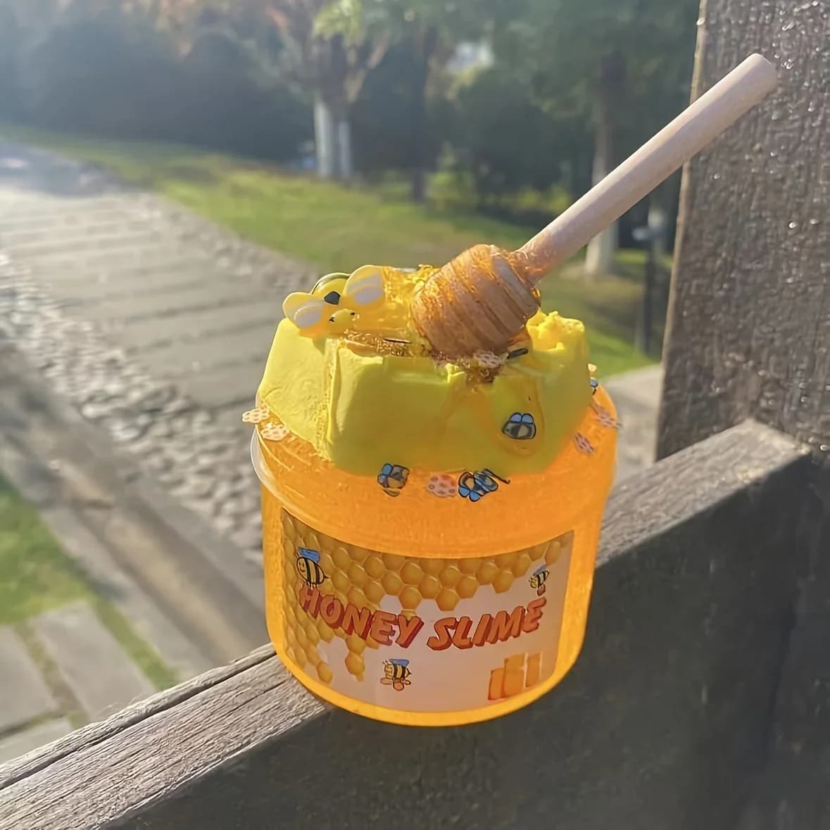 Set of honey melma toy bee nest extensible DIY transparent melma and clay simulated hand made toy clay