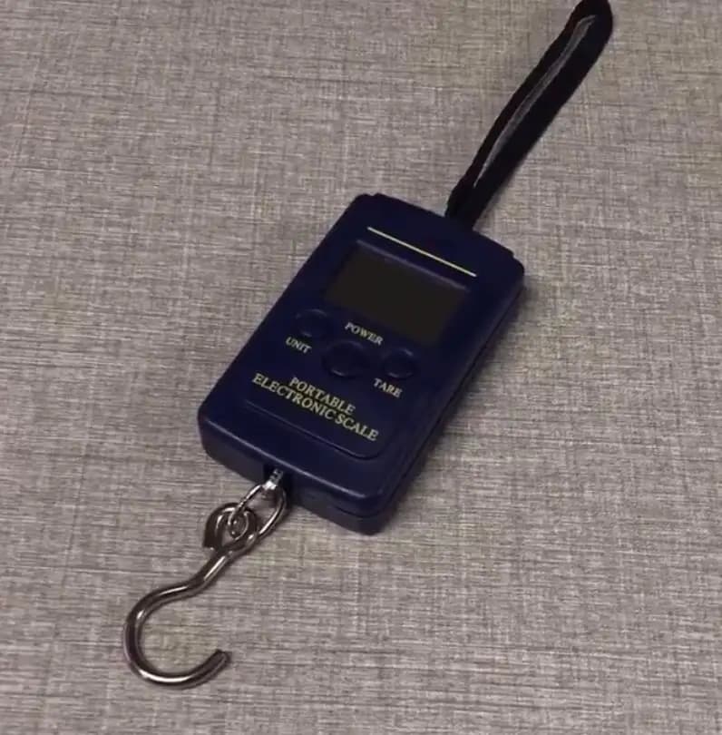 40kg Mini Digital Hanging Hook Scale, Portable Electronic Luggage Fishing Travel Weighing Scale