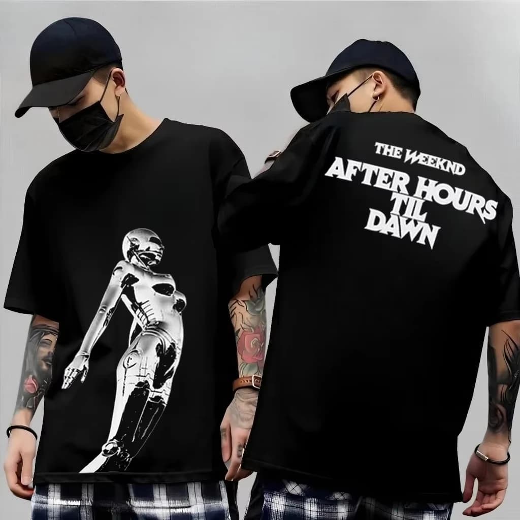 T-shirt in cotone a maniche corte The Weeknd 2026 After Hours Til Dawn World Tour, regalo per i fan, unisex, stile R&B