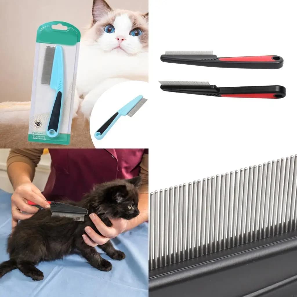 Spazzola delicata per peli animali domestici Pettine per deshedding in ABS Strumento per toelettatura per massaggi per gatti