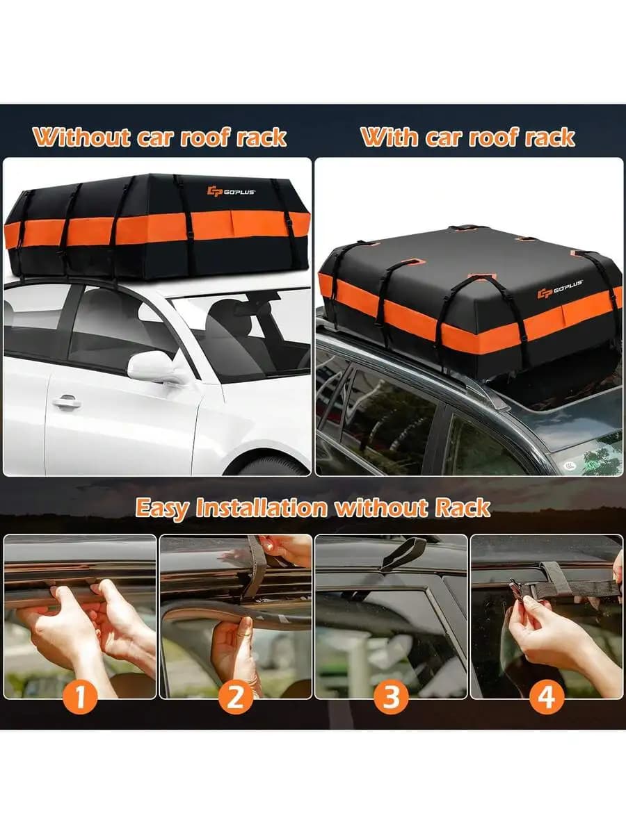 Lifezeal 21 Cubic Feet Car Roof Bag Rooftop Cargo Carrier Waterproof Soft Top Luggage Bag