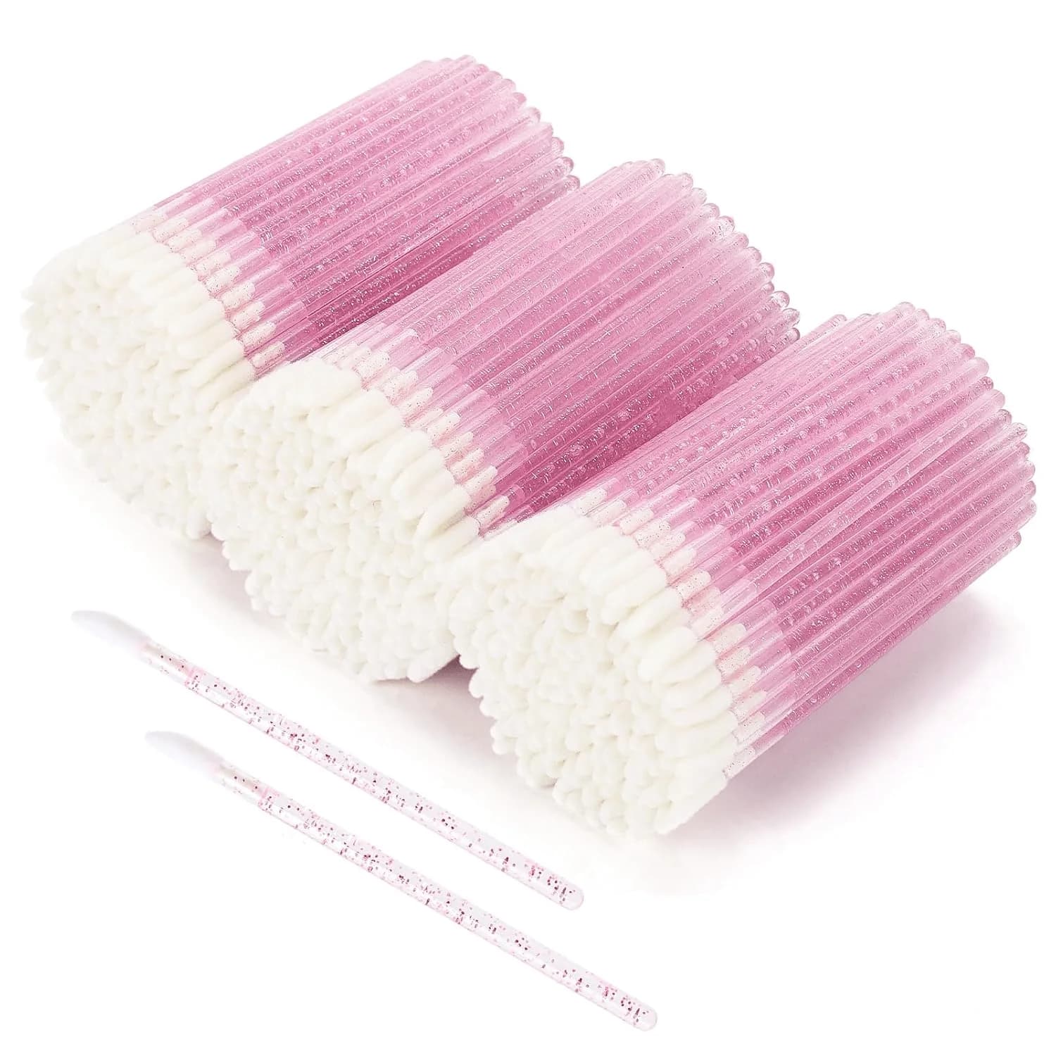 Set di pennelli per labbra da 150/200 pezzi con custodia, set di pennelli per trucco da 220 pezzi con scatola portaoggetti, include pennello per sopracciglia, pennello per ciglia, pennello per labbra, pennello per eyeliner usa e getta, applicatore per ombretto e altri accessori per il trucco