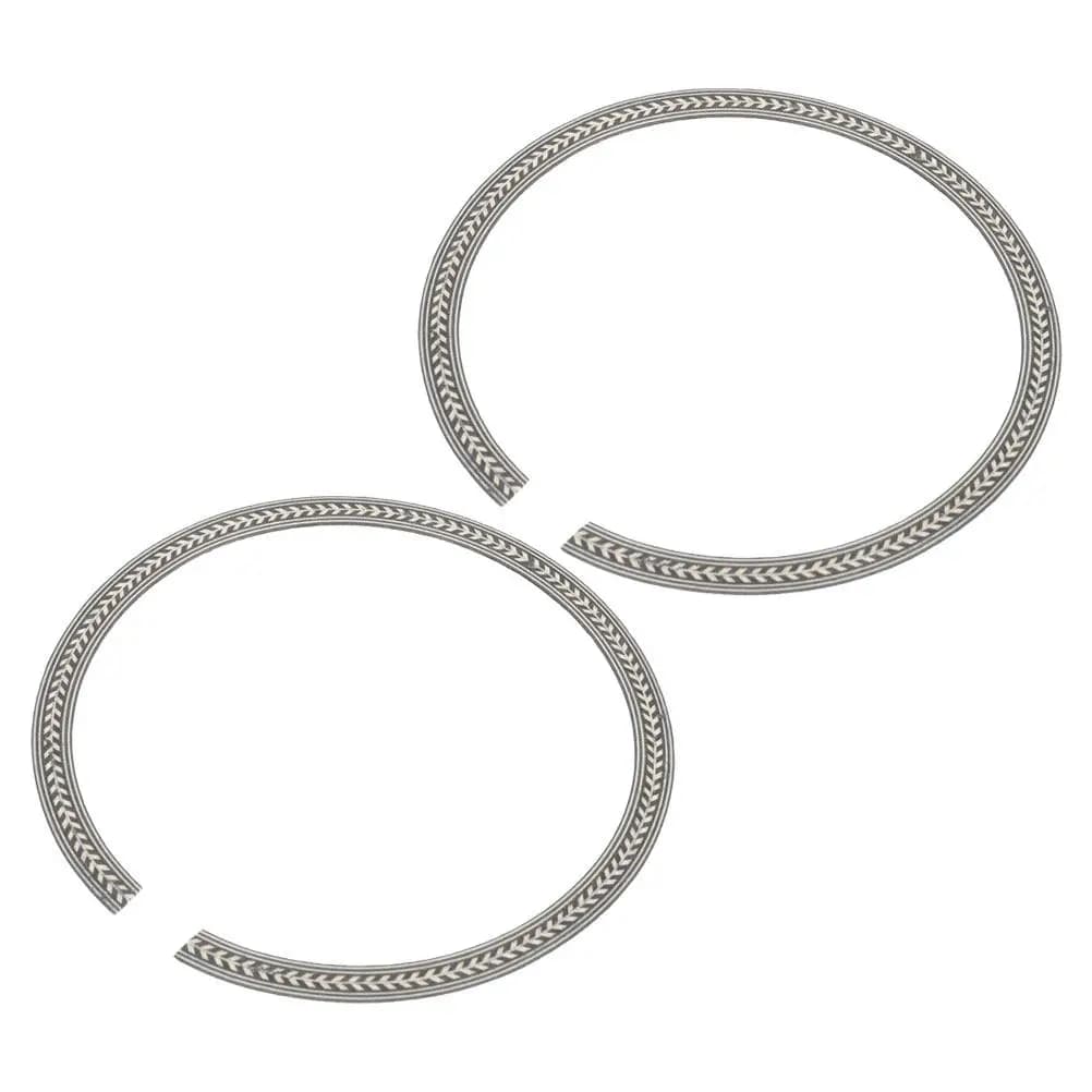 2 Pezzi Decorazione Intarsiata in Legno per Foro Sonoro della Chitarra, Anello Rosetta Universale per Chitarra Classica e Ukulele