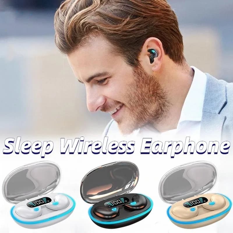 X55 Auricolari per dormire Mini cuffie wireless per lavoro TWS Auricolare Bluetooth Cuffie stereo nascoste con microfono Chiamata HD Impermeabile
