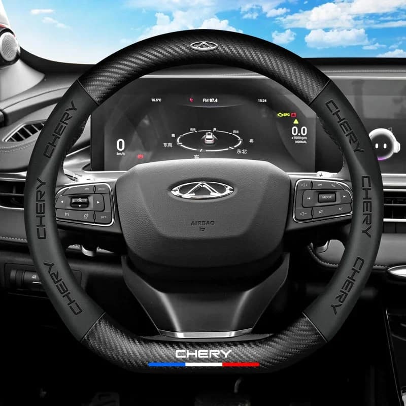 Car Steering Wheel Cover 38 cm 15 inch Leather Suitable for Chery TIGGO TIGGO3 TIGGO4 TIGGO5 TIGGO7 TIGGO7PRO TIGGO8 TIGGO8-PLUS