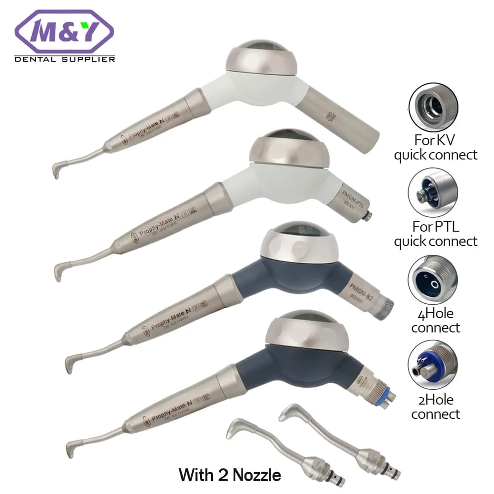Dental Prophy-Mate neo Air Lucidatura Prophy Jet Manipolo per NSK Anti Aspirazione Igiene orale 2 fori 4 fori con accoppiamento PTL/KV