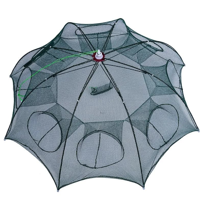 Ombrello per rete da pesca multi-specifica automatica, scheletro rotondo ispessito, rete da pesca pieghevole, attrezzatura da pesca, accessori per la pesca