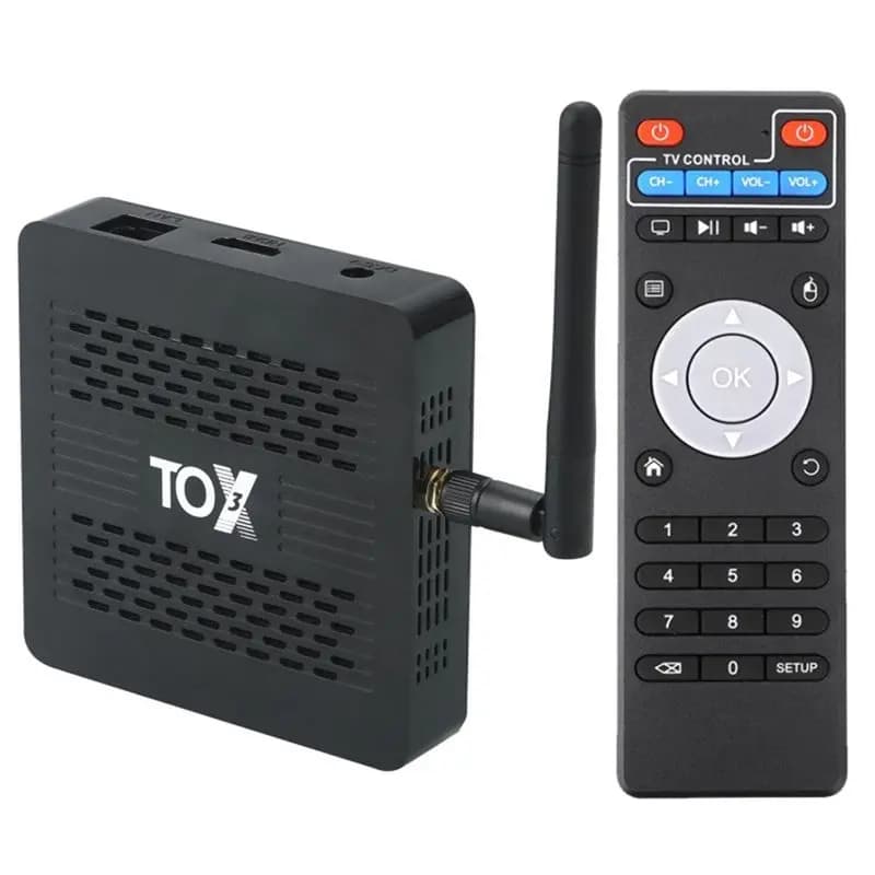 A97I-TOX3 Smart TV Box Android 11 4GB 32GB Amlogic S905X4 Wifi 1000M BT 4K Media Player Set Top Box Supporto Audio Spina EU