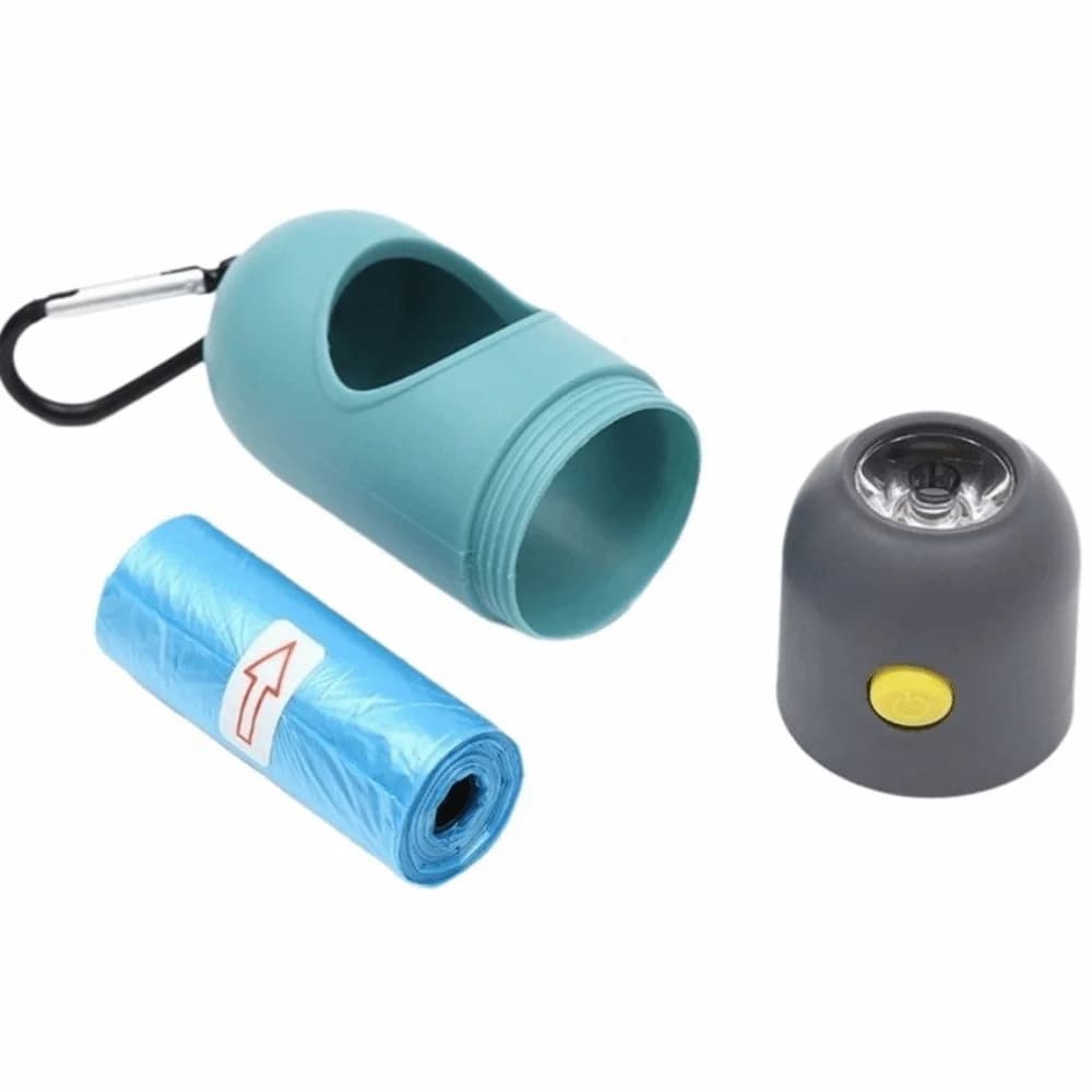 Metal Carabiner Dog Poop Bag Dispenser Portable Eco-Friendly Pet Waste Bag Holder Multiple Colors Including Garbage Bags