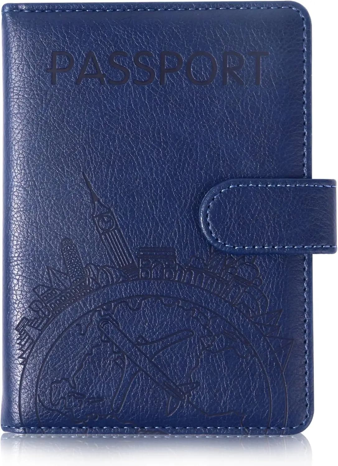 Porta Passaporto in Pelle con Protezione RFID e Scomparti per Carte, Accessorio da Viaggio per Uomo e Donna