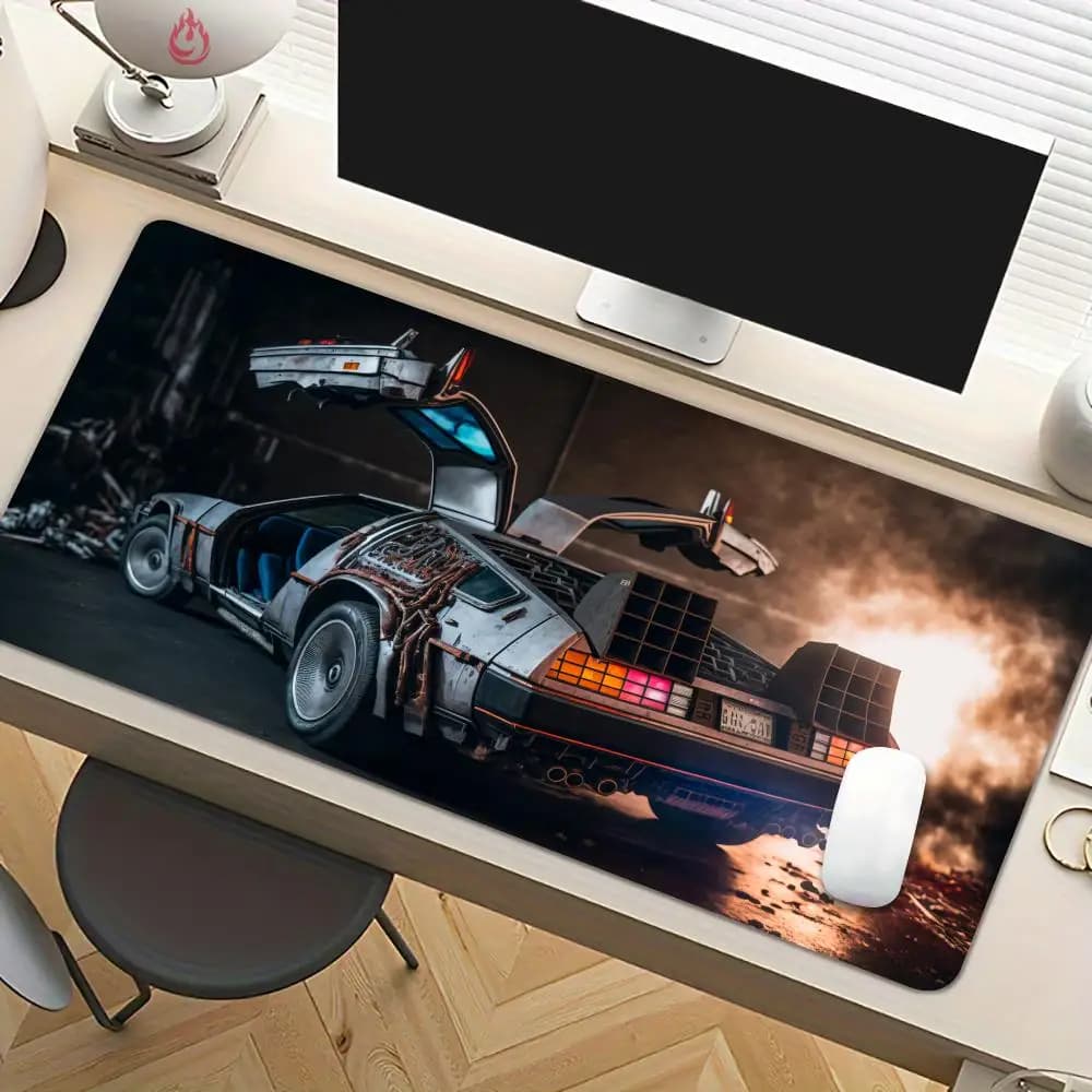 Tappetino per mouse da gioco in stile cyber-sportivo, tappetino da scrivania antiscivolo, tappetino per mouse da ufficio con bordo cucito, accessori per PC, tappetino da gioco