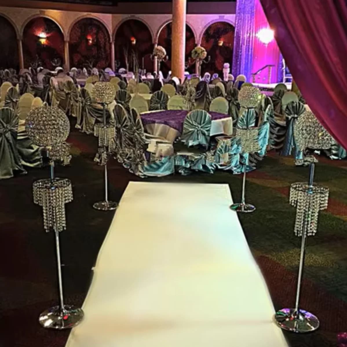 10 pz) 120 cm Design Alto Centrotavola Matrimonio Candelabri Portafiori in cristallo Portacandele senyu1746