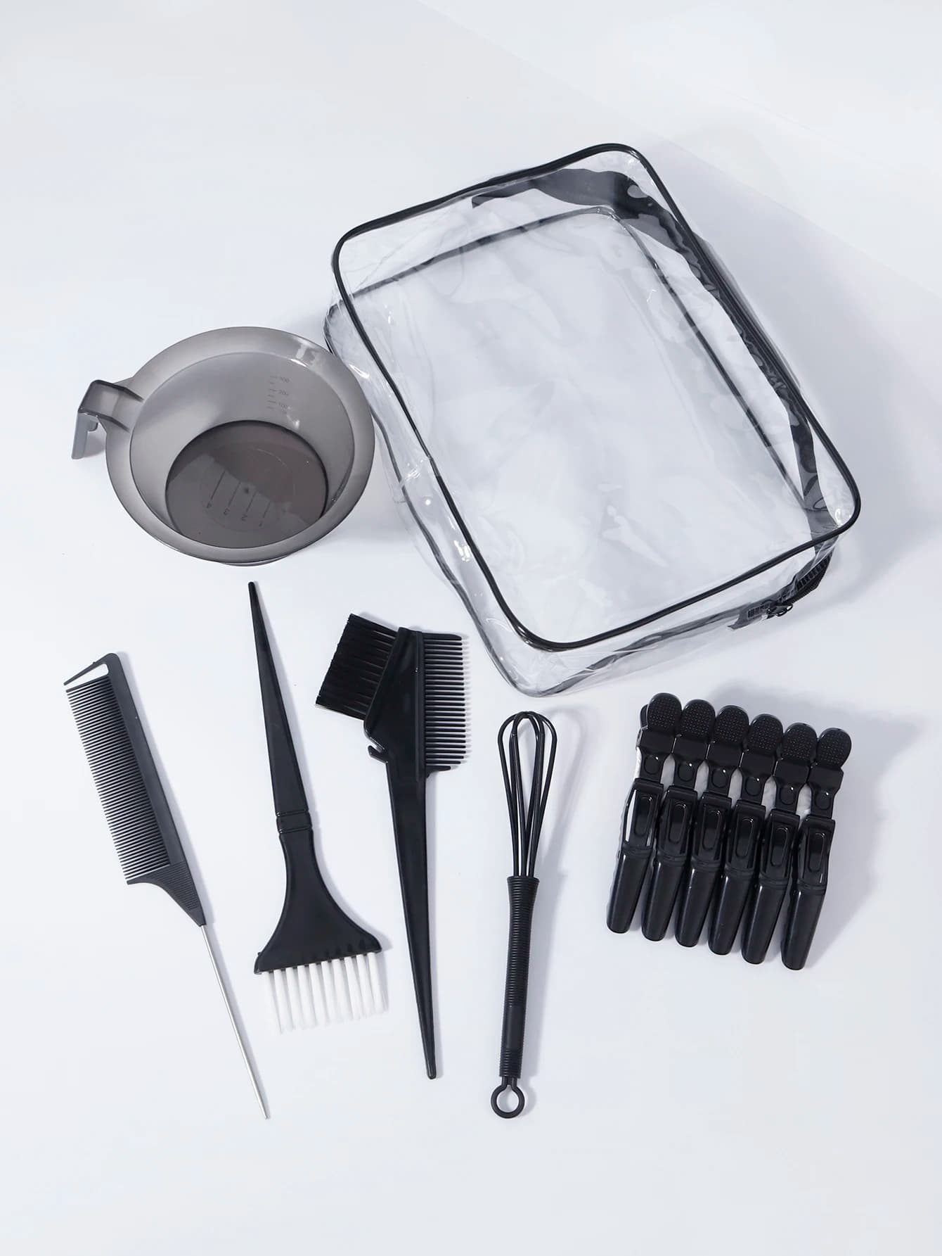 11pcs Professional Hair Dye Set with Hair Dye Brush Comb, Clip, Dye Stirrer, Suitable for Hair Salons, Special for Real Hair Wig