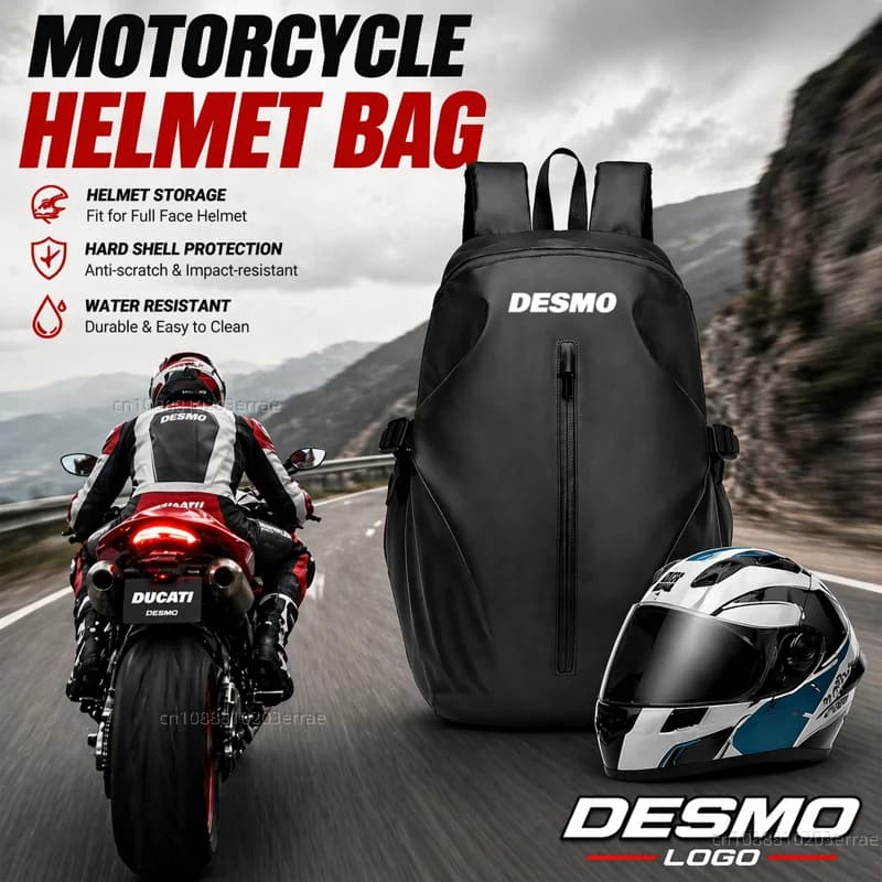 Knight Backpack Motorcycle Helmet Bag Travel Equipment Waterproof Large Capacity For Ducati Desmo 250 MX 450 MX Desmosedici RR