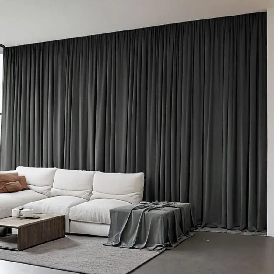 Soundproof Theatre Curtains, Environmental Separators, Dividers for Attic Binary Systems or Auction with Hooks 52 100 120 180 Inch