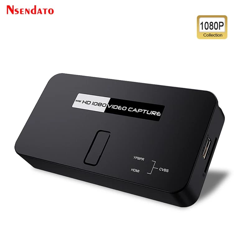 Ezcap284 Scheda di Acquisizione Video 1080P Ypbpr AV CVBS HDMI, Dispositivo per Registrazione Video di Giochi per Switch, XBOX, PS4, Telefono, Streaming Live OBS