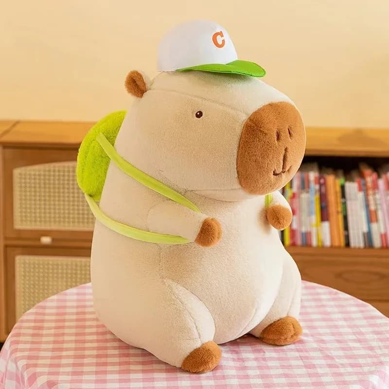 Peluche Capibara 23cm, Giocattolo Morbido Simulato, Bambola Carina, Animale di Peluche, Regalo di Natale e Ringraziamento