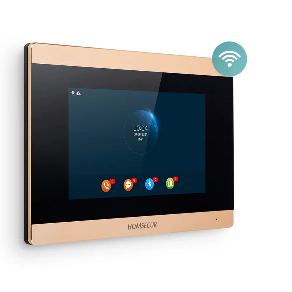 HOMSECUR BA15D-G Monitor Interno per Videocitofono WIFI