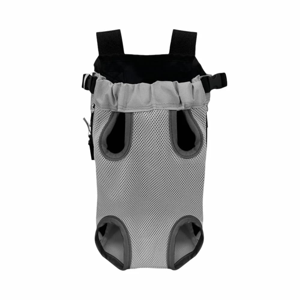 Borsa Frontale Traspirante in Rete per Animali Domestici, Trasportino Anteriore per Cani con Doppia Tracolla Regolabile, Zaino Portatile a Mani Libere per Animali