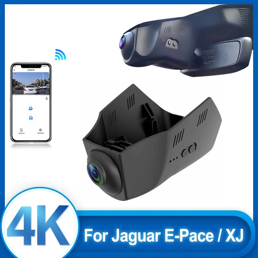 Dashcam for Jaguar E-Pace (X540) 2018-2023, XJ XJ-L 4a Gen (X351) 2016-2020 2021, Car Camera 4K UHD, DVR Recorder