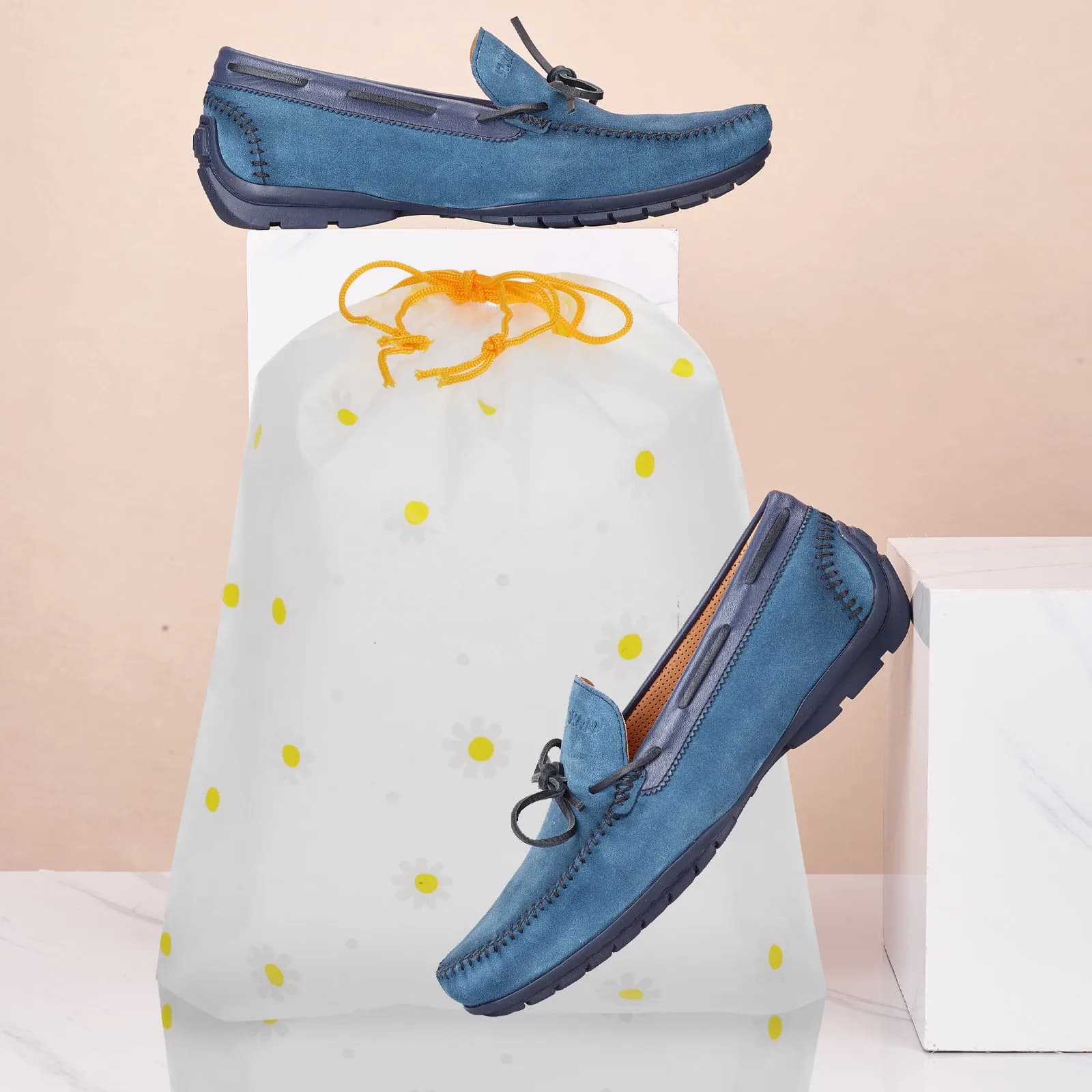 25 sacchetti portaoggetti trasparenti smerigliati con coulisse, resistenti e spessi, per scarpe da viaggio, organizer per articoli da toeletta, borse portatili multiuso