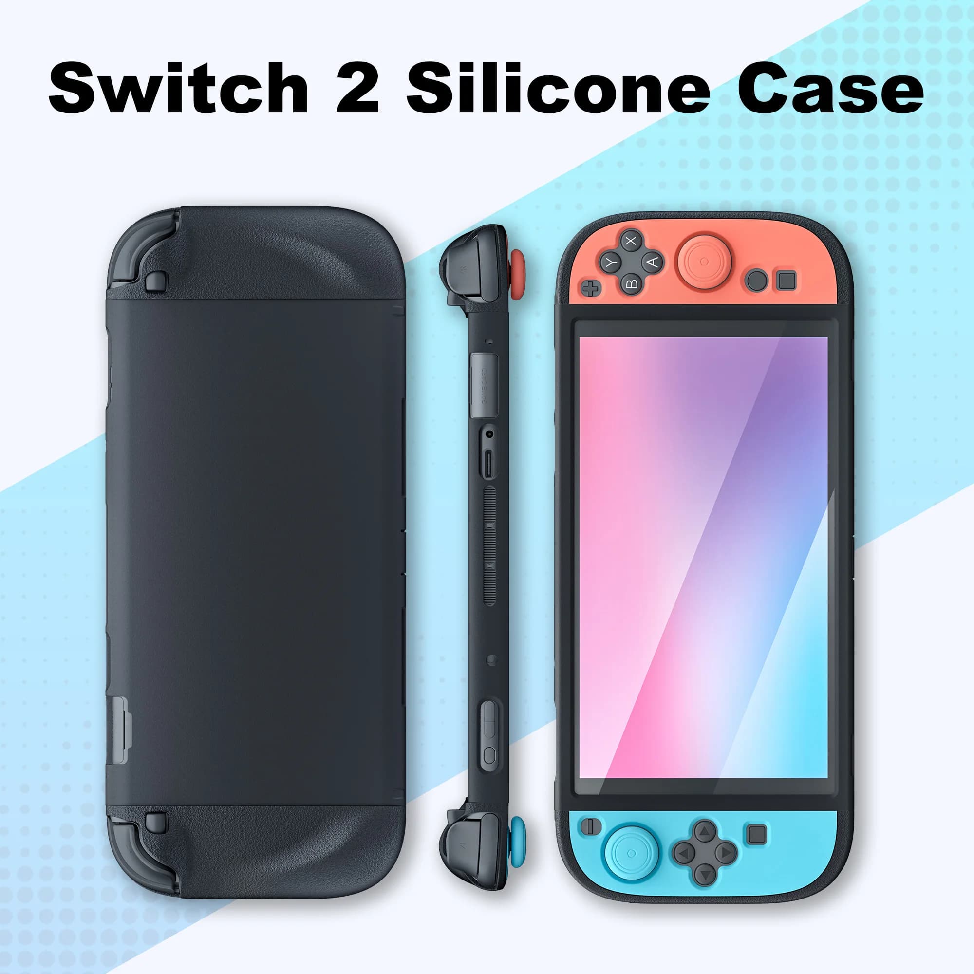 Custodia protettiva in silicone per console di gioco per Nintendo Switch2 Custodia protettiva antiurto con impugnatura staccabile Accessori di gioco