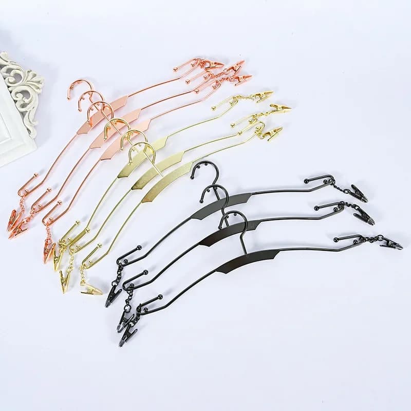 1 pz biancheria intima appendiabiti in metallo reggiseno clip calzini slip Storage Rack biancheria intima stendibiancheria appendiabiti con clip salvaspazio