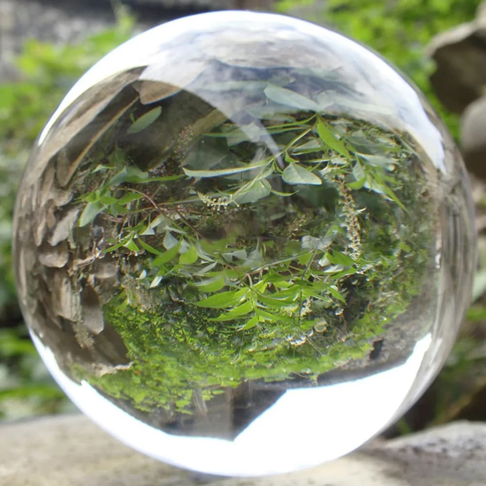 Sfera di vetro con sfera di cristallo da 4 cm per oggetti di scena fotografici e esposizione di meditazione, sfera solida trasparente senza bolle o graffi,