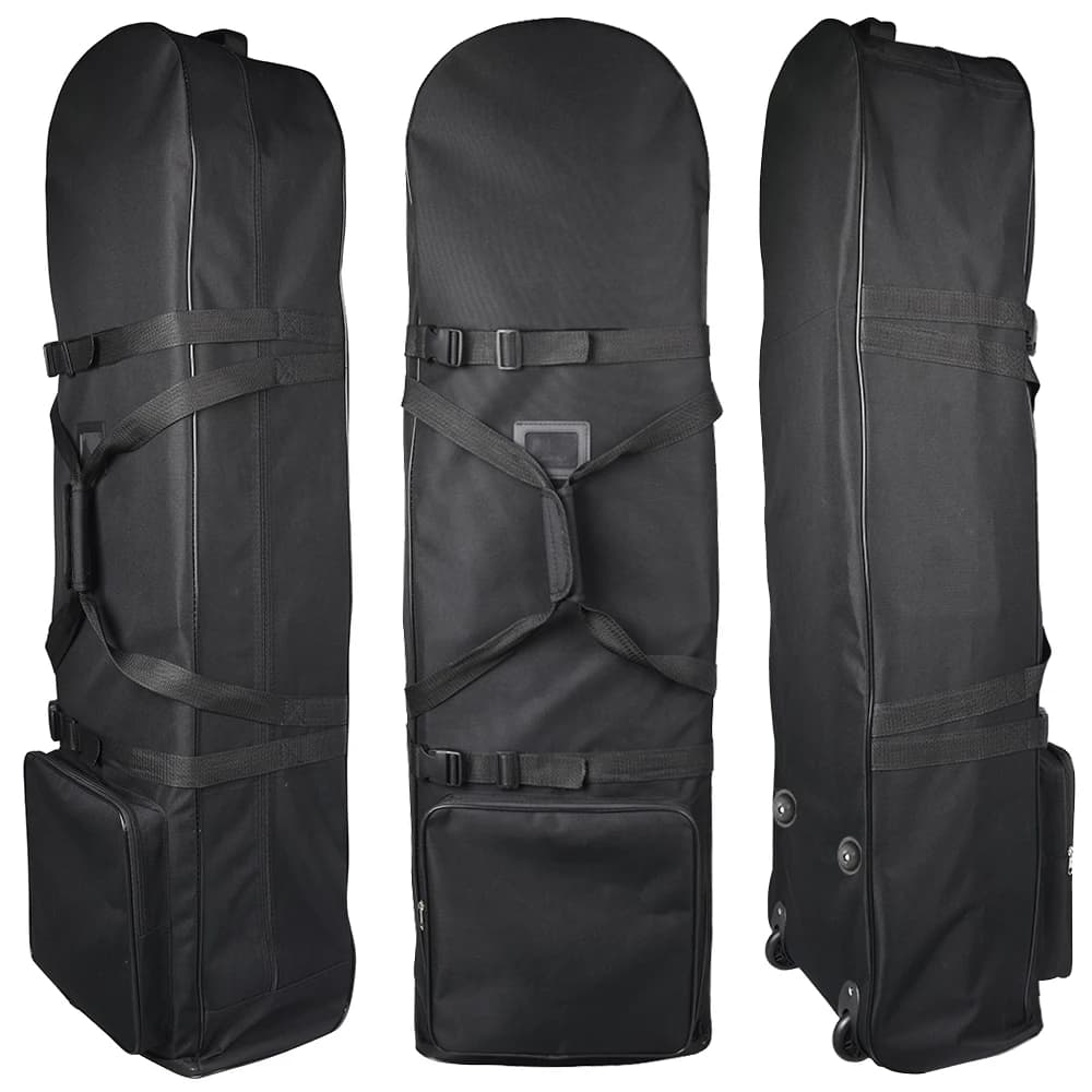 Borse da viaggio morbide per golf con cinghie stabilizzatrici Tasca portaoggetti extra resistente all'usura in poliestere 900D Oxford resistente all'usura
